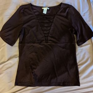 H&M shirt, Dark maroon
